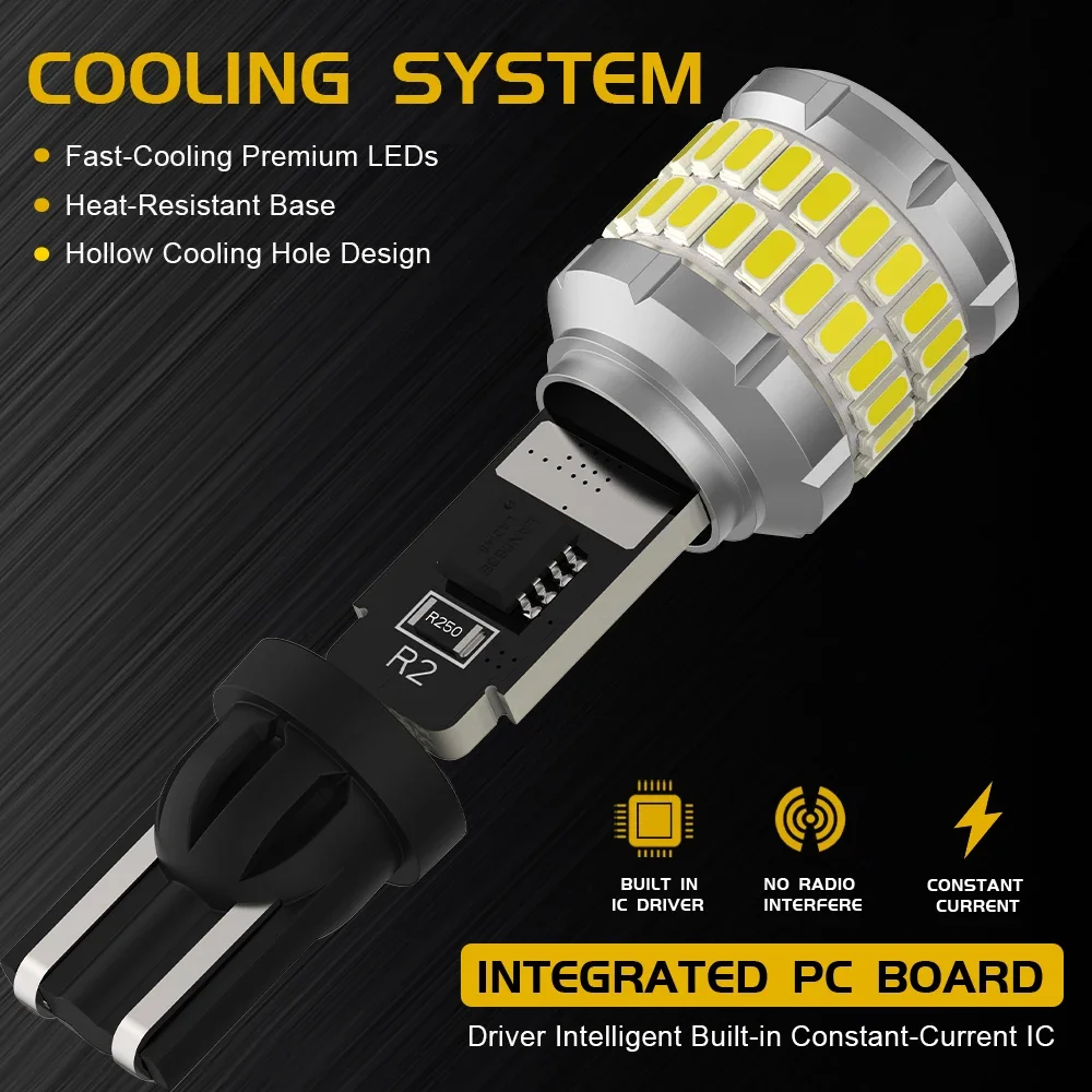 2 шт. светодиодные T15 W16W автомобильные лампы заднего хода Canbus для Mazda 3 6 CX-5 323 5 CX5 626