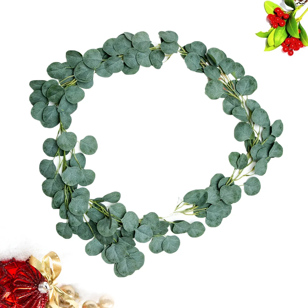 

Wreath Vine Greenery Hanging Garlandleaf Green Leaves Fireplace Artificial Wall Christmas Wedding Faux Decor Eucalyptus