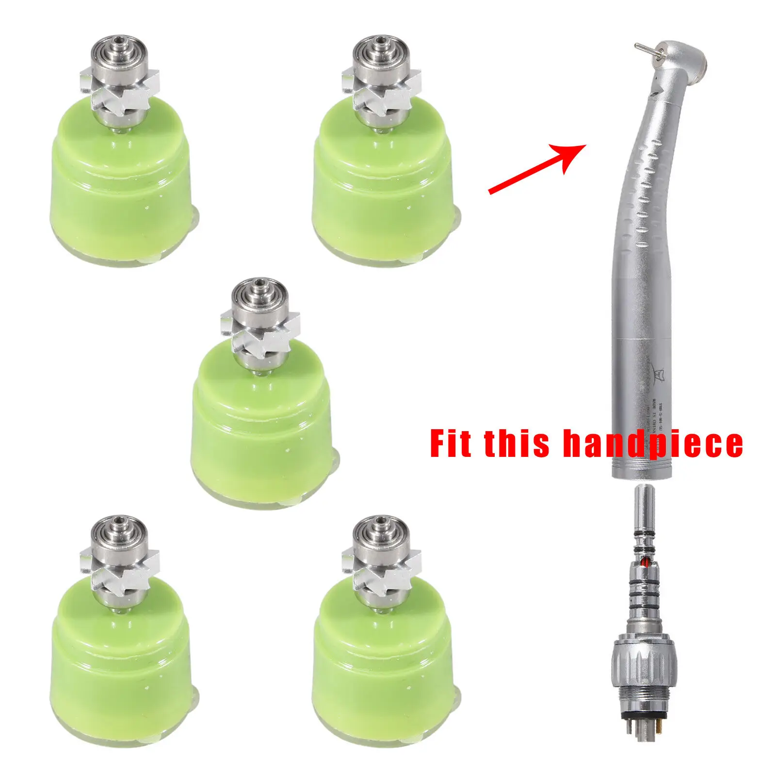 

5 шт. ротор картриджа стоматологической турбины для стандартной головки типа Kavo, волоконно-оптический быстрокнопочный высокоскоростной наконечник