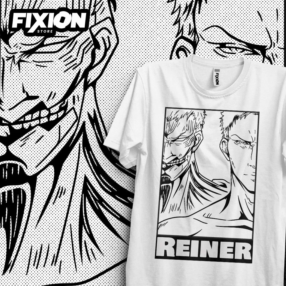 Футболка Shingeki no Kyojin Reiner Хлопок