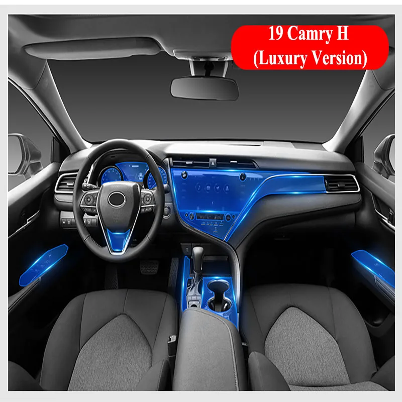Купи For Toyota Camry 5th 2015-2019 2020 Car Dashboard GPS Navigation Screen Protective Film TPU Scratch Resistant Sticker за 2,820 рублей в магазине AliExpress