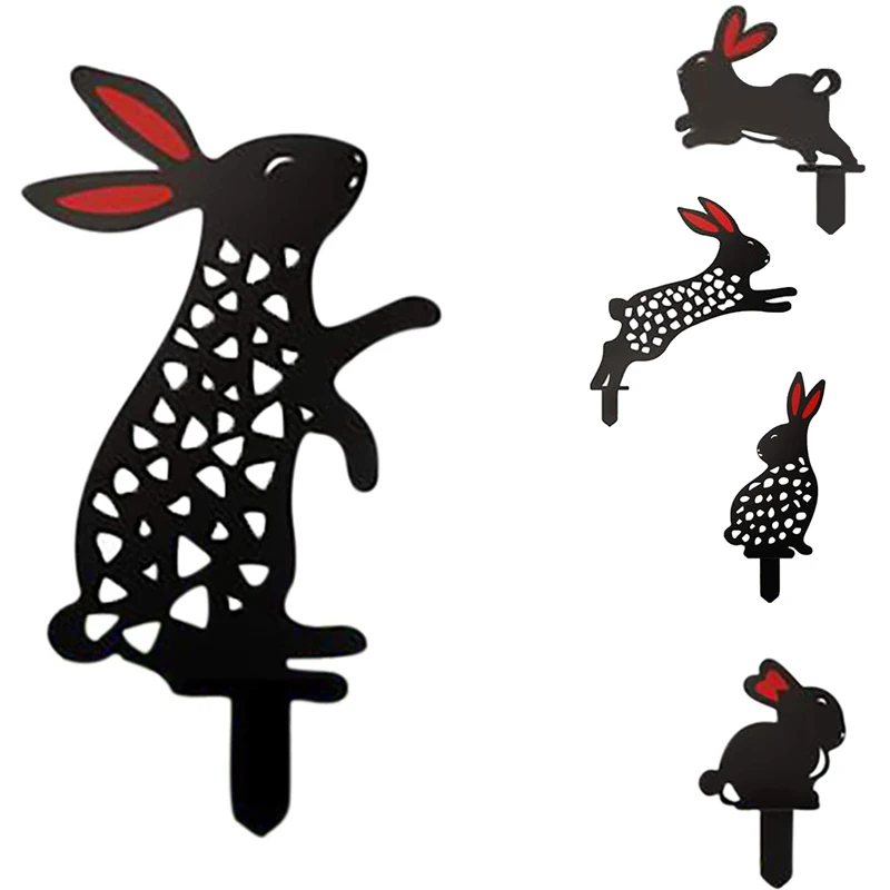 

Пасхальный кролик двор, украшение для улицы, сада, двора, лужайки, колодки, Декор, подарок, Симпатичные садовые земли, посадки, реквизит, укра...