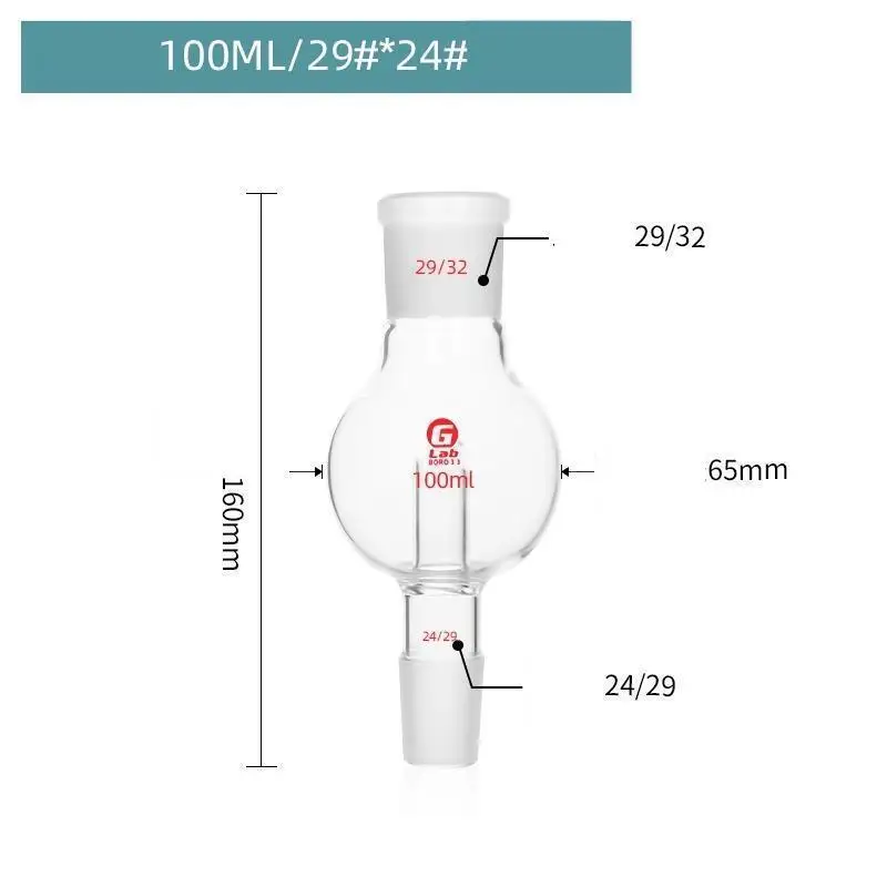 Взрывозащищённая лабораторная колба из боросиликатного стекла