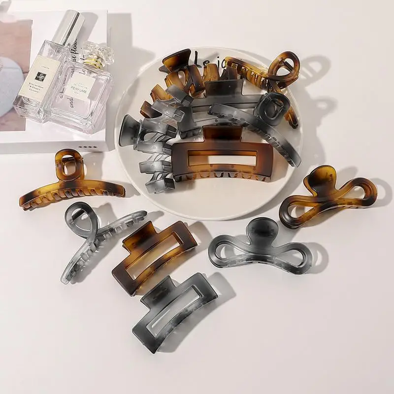 

Винтажные заколки для волос, заколки для волос для женщин, акриловые заколки для волос, заколки-крабы для девочек, инструмент для мытья, аксе...