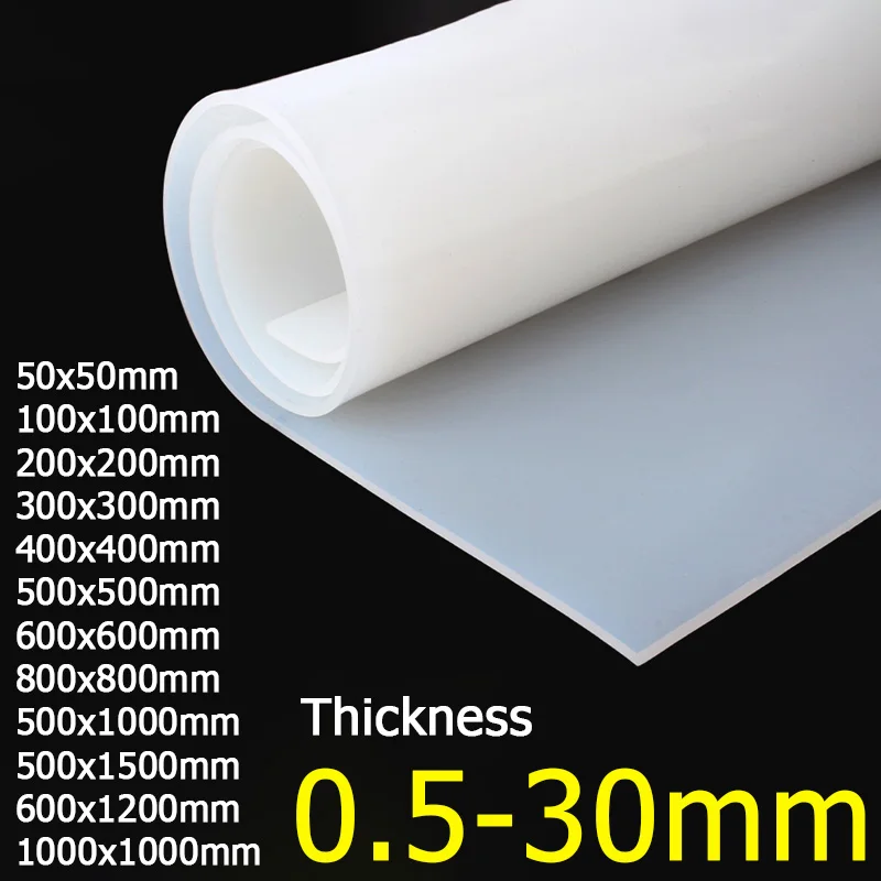 

Полупрозрачный силиконовый лист для выпечки 50x50 100x100 200x200 300x300 400 500 600 800