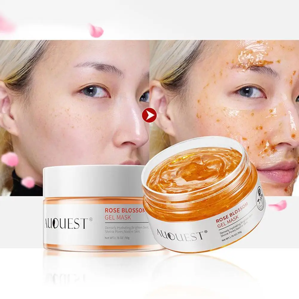 

50g Rose Blossom Gel Face Mask Whitening Nourishing Skin Repair Skin Barrier Shrink Pores Moisturizing Beauty Skin Care