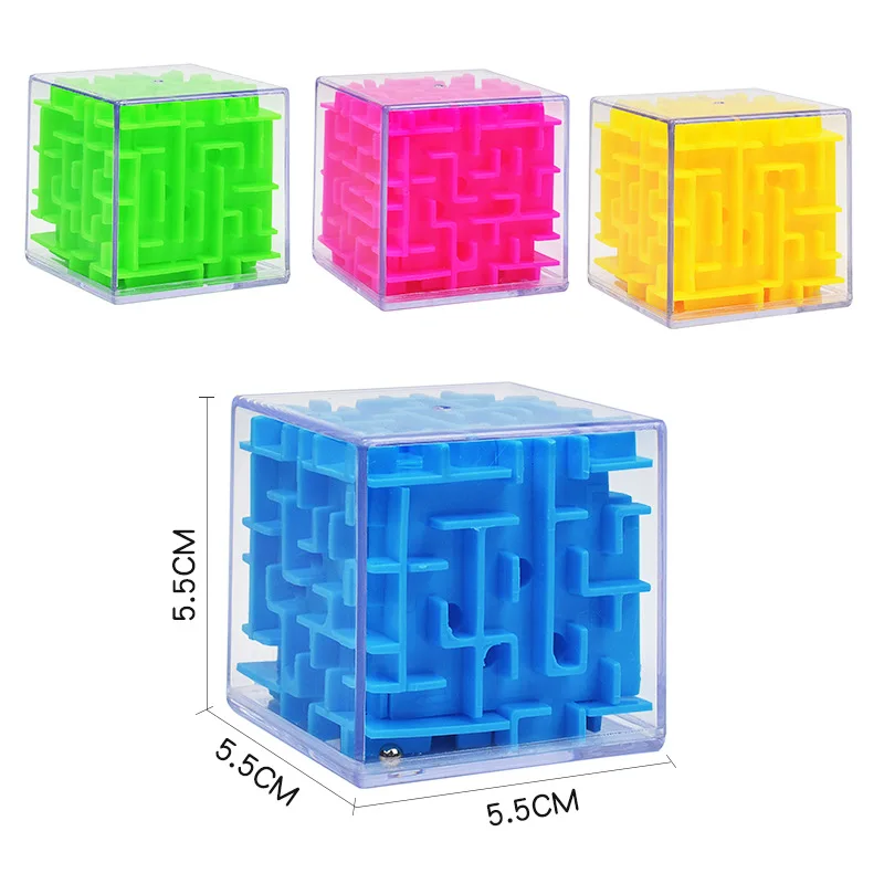 

Patience Games 3D Cube Puzzle Maze Toy Hand Game Case Box Fun Brain Game Challenge Toys Balance Educational Toy for Children