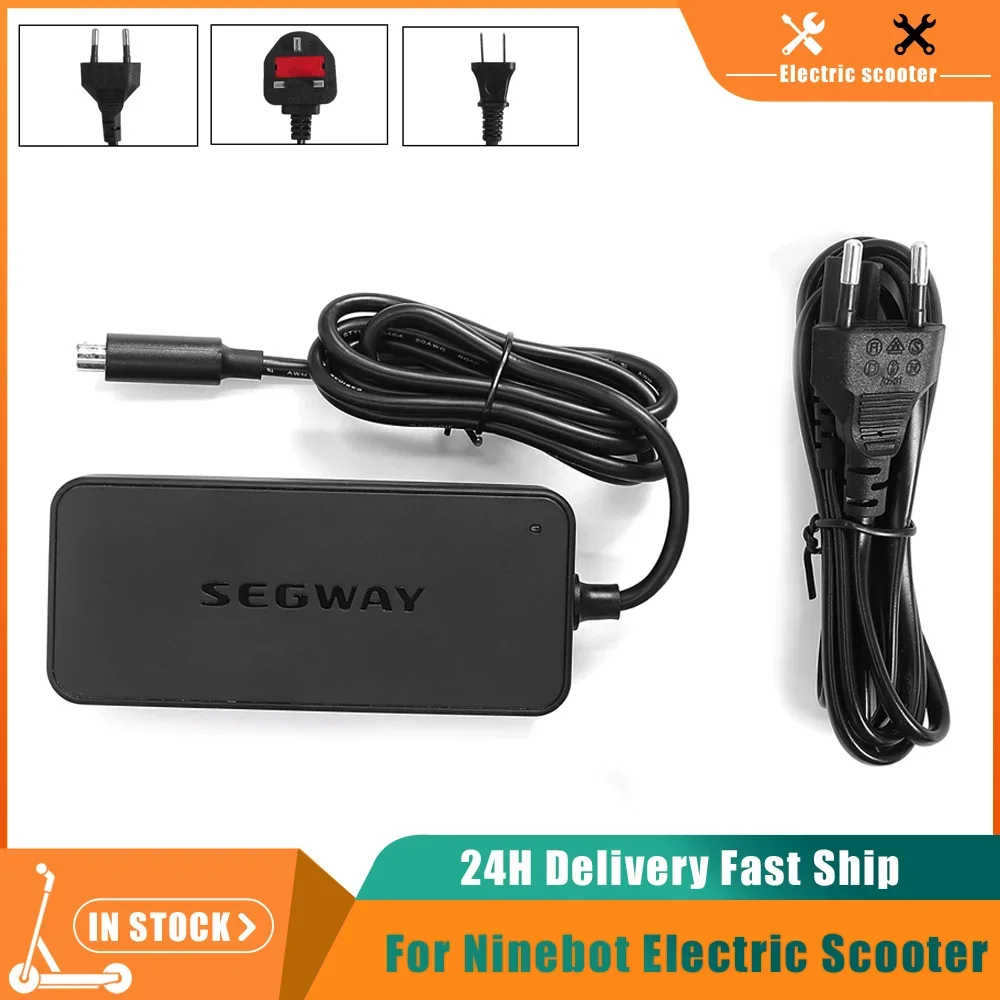 Адаптер зарядного устройства для Segway Ninebot MAX G2 G30LP F65 F40 F30 F20 D28 D40 ES2 ES4 E22 E45 зарядное