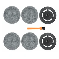 7pack for ecovacs deebot n9 accessories mop robot vacuum cleaner cleaning cloth rag holder replacement part gray
