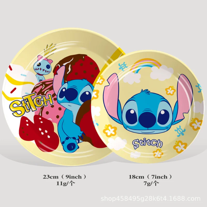 Disney Stitch одноразовые столовые приборы для вечеринок бумажная тарелка мультяшные