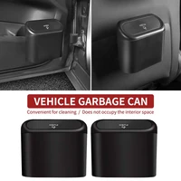 car mini garbage bin hanging vehicle trash organizer abs dust case for auto interior accessories