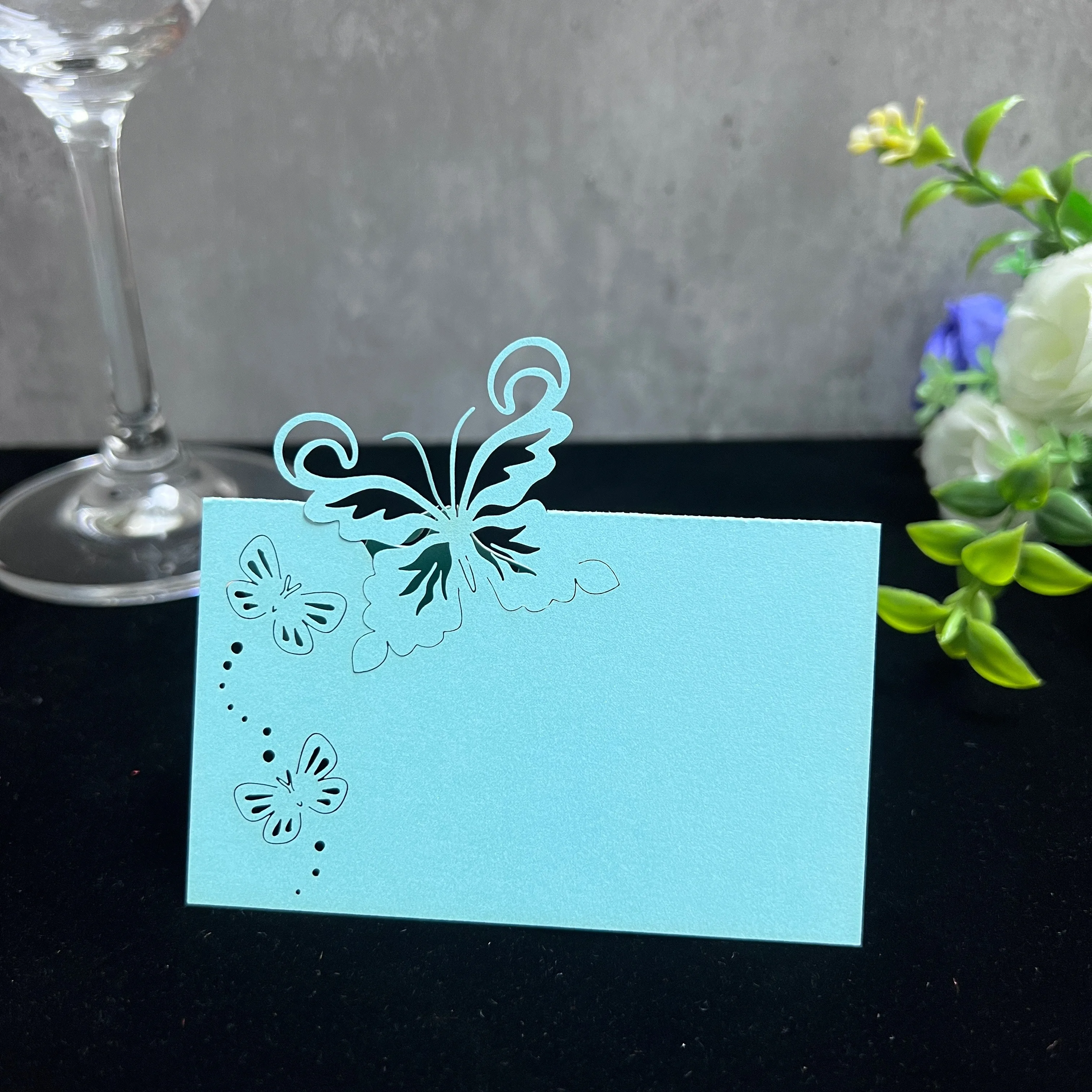 

20/50/100Pcs Butterfly Seat Card Guest Name Card Paper Crafts For Wedding Banquet Party Home Decoration Christmas Parti Decor