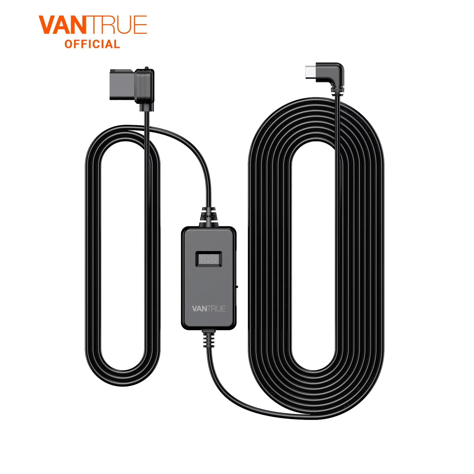 

VANTRUE 10 футов Тип C USB OBD жесткий кабель питания с фотоэкраном, 3 переключения передач, защита от низкого напряжения для режима парковки