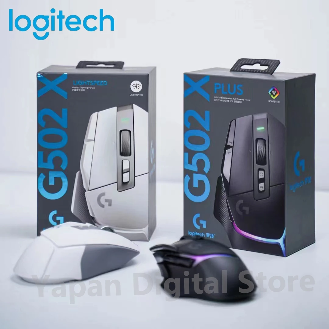 Беспроводная игровая мышь Logitech G502 X PLUS LIGHTSPEED, оптическая мышь LIGHTFORCE, гибридные переключатели LIGHTSYNC RGB HERO, 25K датчик