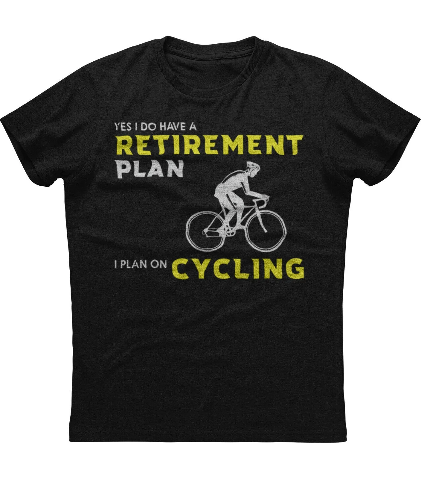

Retirement Plan Cycling T-Shirt 100% Cotton O-Neck Summer Short Sleeve Casual Mens T-shirt Size S-3XL