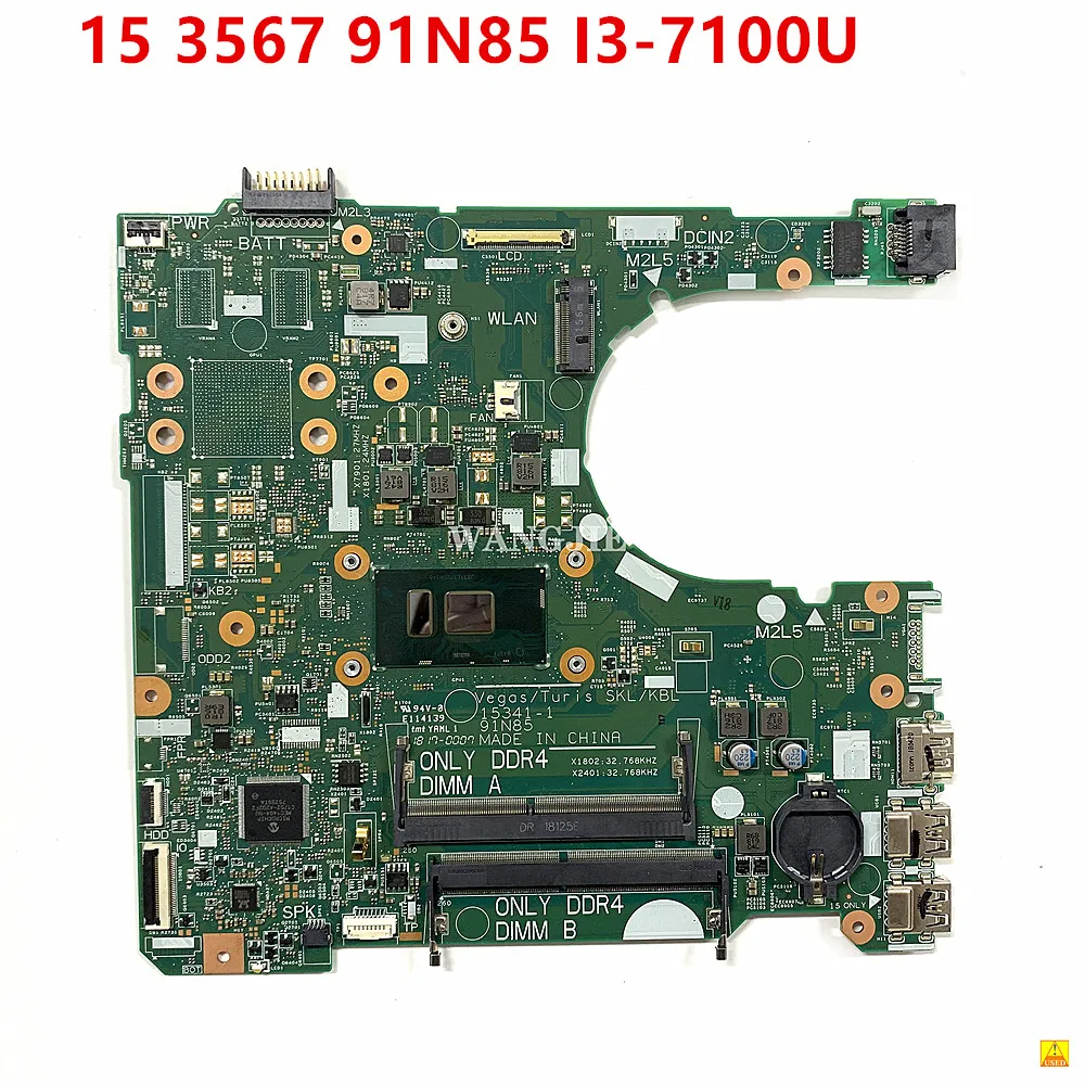      DELL Inspiron 15 3567 15341 100%-1 91N85 I3-7100U CPU CN-0RY2Y1 0RY2Y1  