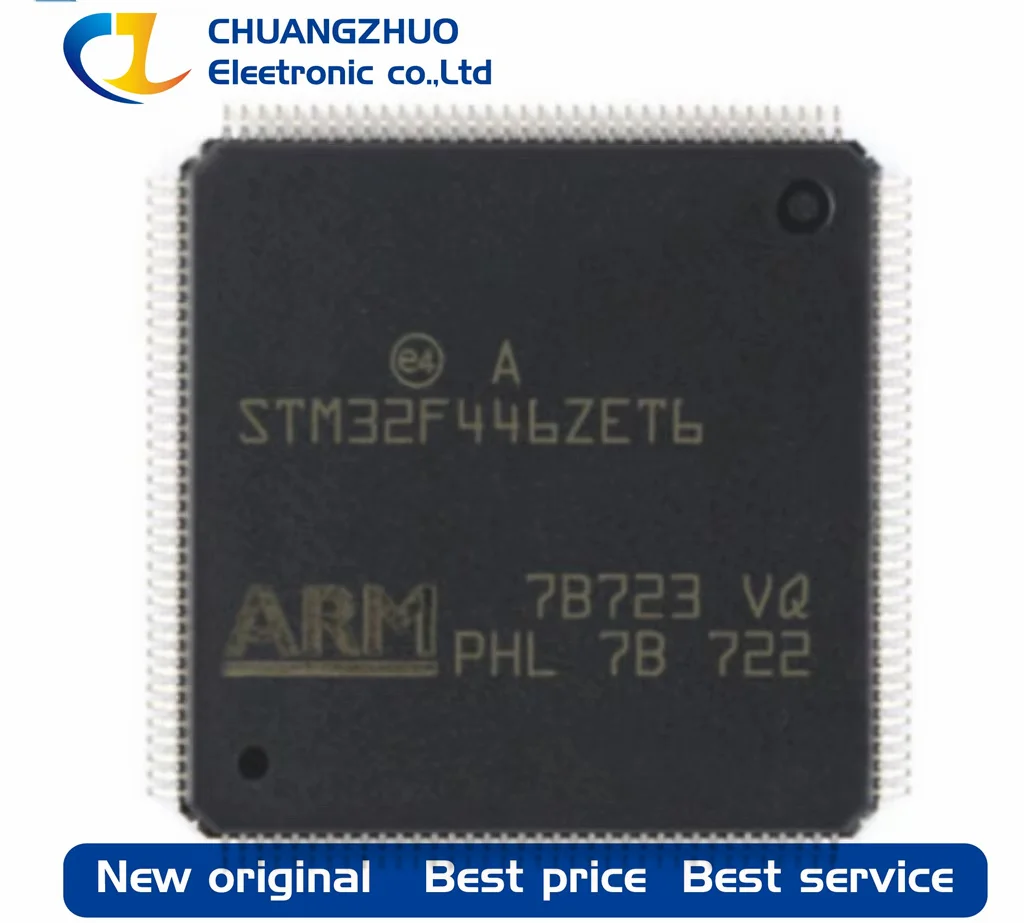 

1Pcs New original STM32F446ZET6 512KB ARM Cortex-M4 128KB 180MHz FLASH 114 LQFP-144(20x20) Microcontroller Units