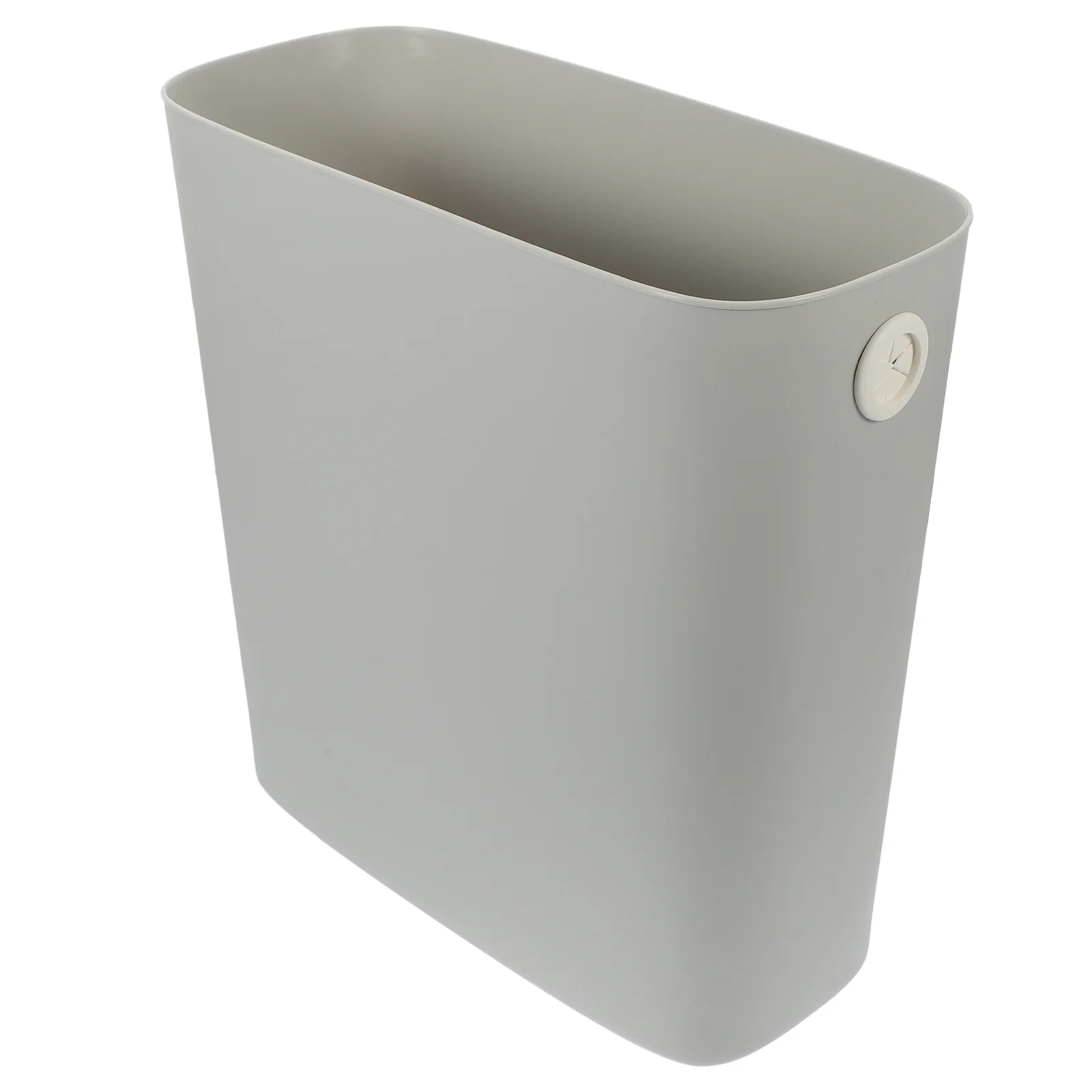 

White Bin Convenient Trash Bucket Rectangle Garbage Pp Narrow Office Can Thicken Multipurpose