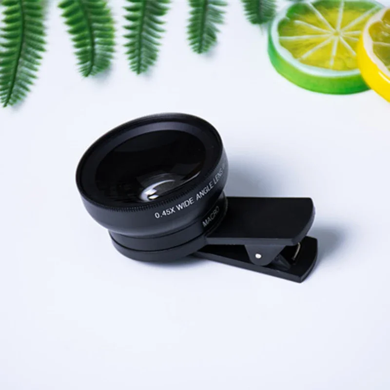 Универсальные зажимы для смартфона HD 2 в 1 микро широкоугольный зеркальный