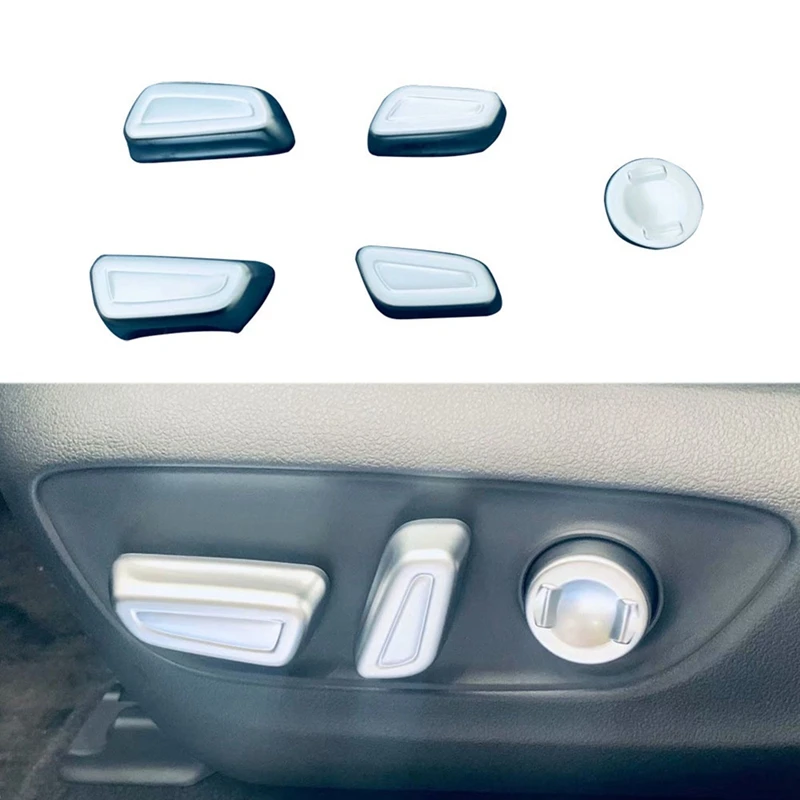 

Seat Adjustment Button Decorative Frame Button Protection Cover for Toyota Highlander 2021