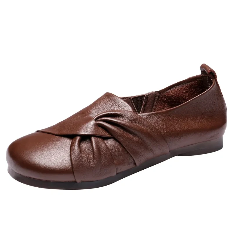 Women Flats Summer High quality Leather Shoes With Slip On Casual Flat Shoes Female Comfortable Moccasins Ballerina Shoes