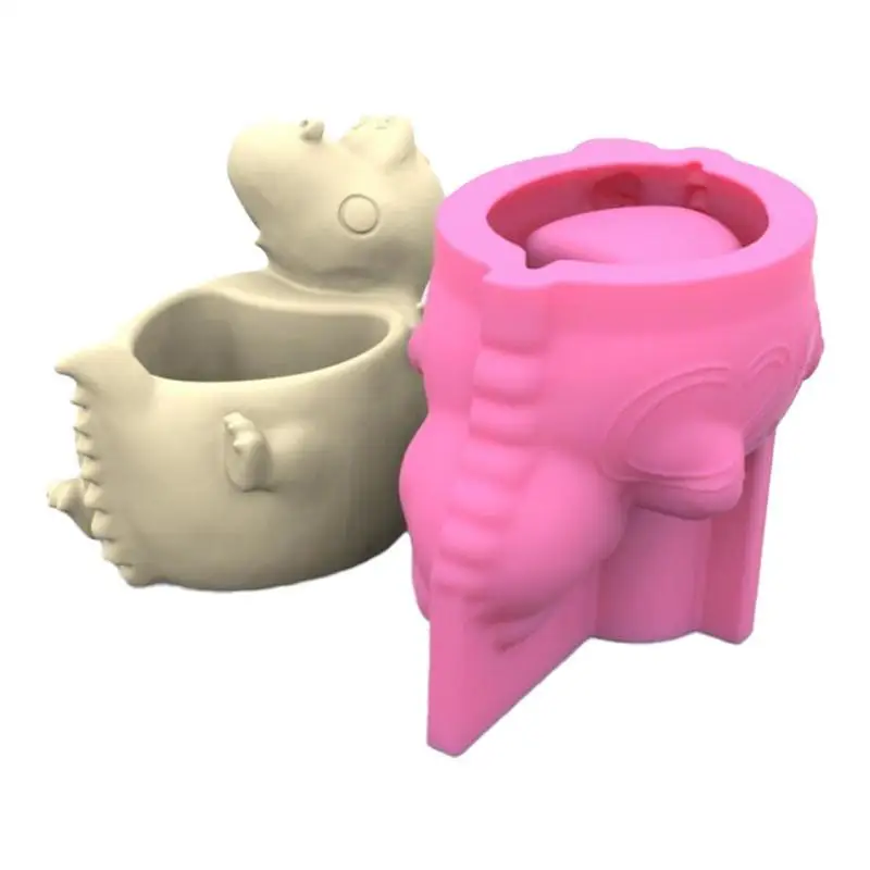 

Silicone Molds For Resin Widely Applicable Hippo Shape Candle Making Mold Durable Washable Animal Shape Decorative Molds