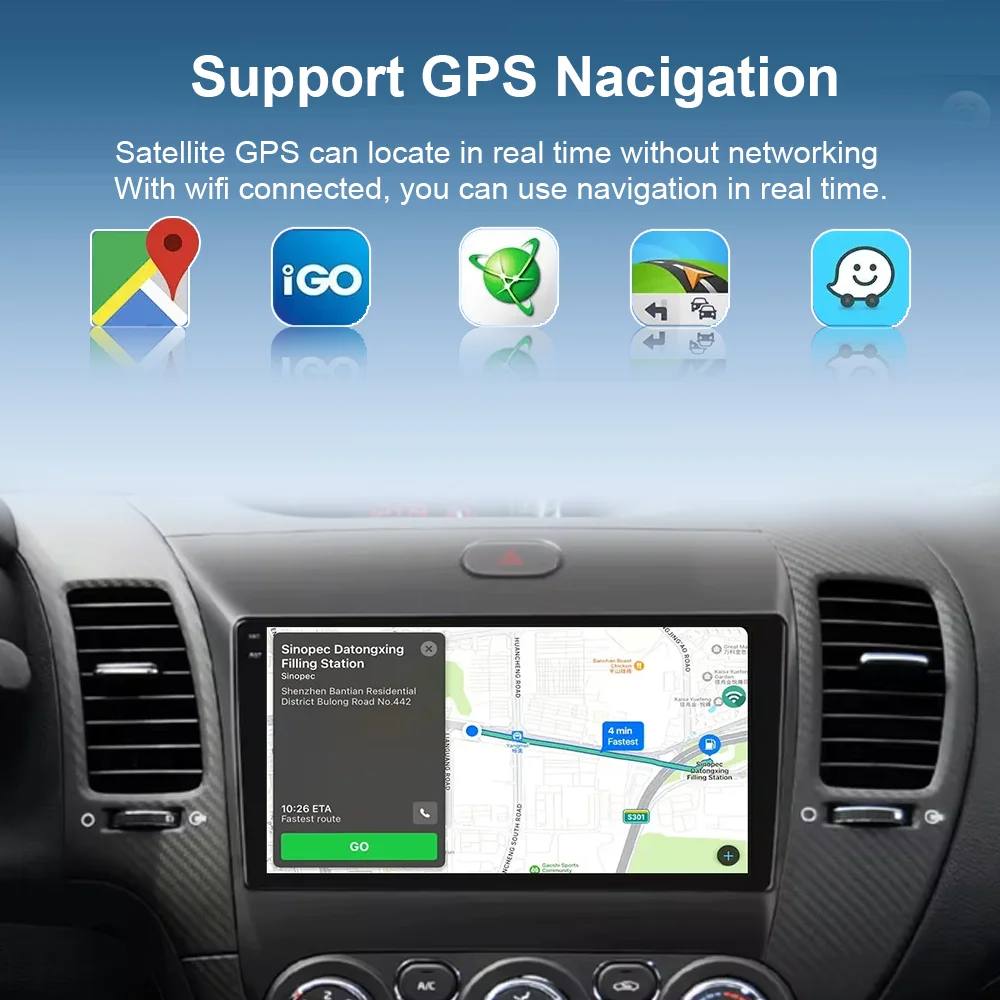Фото Android15 Carplay Auto для KIA K3 CERATO FORTE 3 YD тюнер 2013 2014 2015 2016 2017 видеоплеер мультимедийное автомобильное радио WIFI + 4G DSP №4