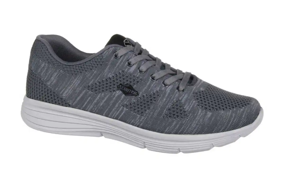 

Scooter-Gray Large Size Men Lace-Up Sneaker Shoes X5423TG