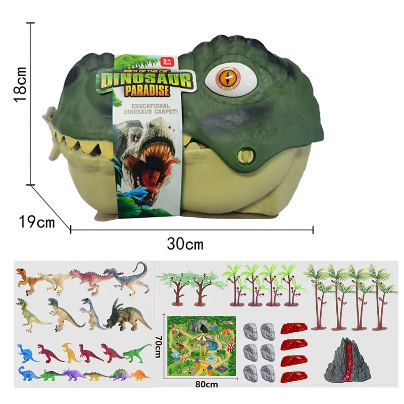 

Children's Toys Dinosaur Model Head Storage Box Simulation Tyrannosaurus Rex Dinosaur World Jurassic Classification Boys Toys