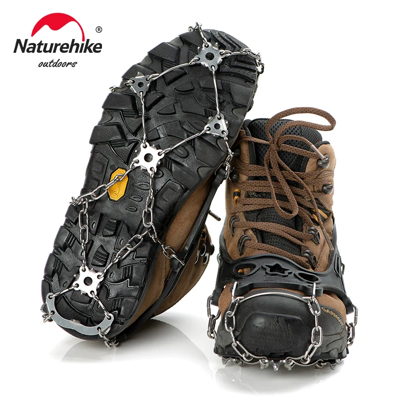

Naturehike Crampons Ultralight Ice Claws Anti-Slip TPR 21 Teeth Snow Ski Gripper Winter Hiking Tactical Gear Antiskid Shoes