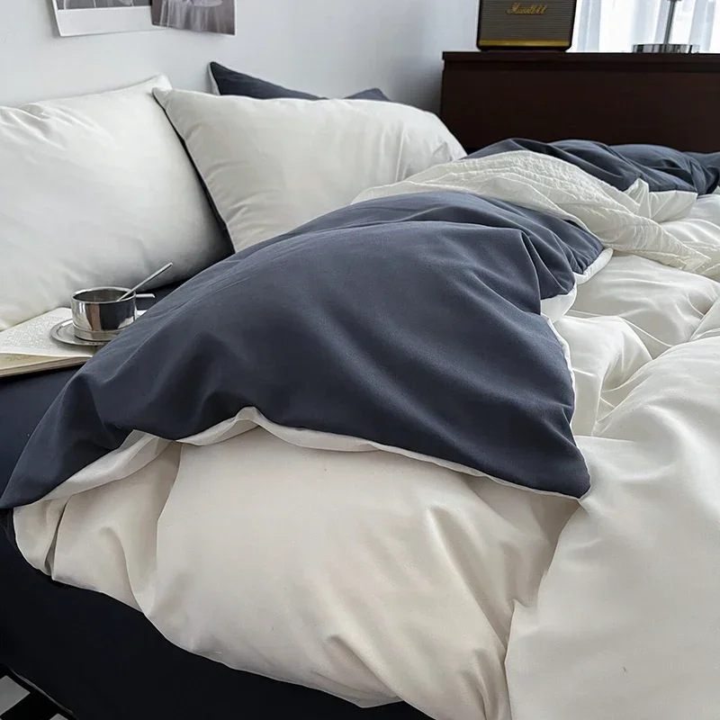 1 шт. пододеяльник housse de couette 220x240 белый синий цвет двойной размер funda nordica cama 150