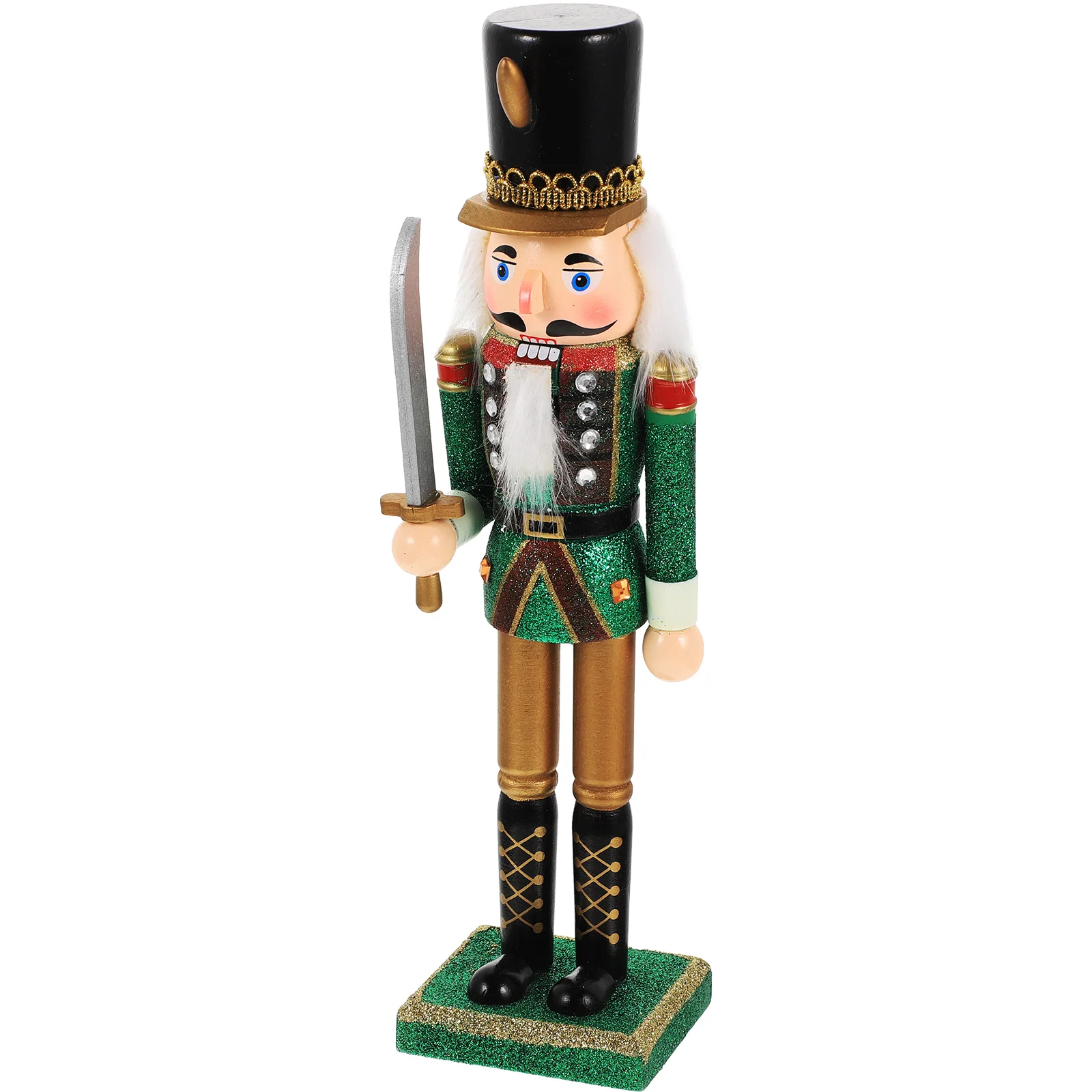

Nutcrackerwood Nutcrackers Soldier Christmas Decor Desktop Ornament Decorations Figure Traditional Ornaments Table Figures Party