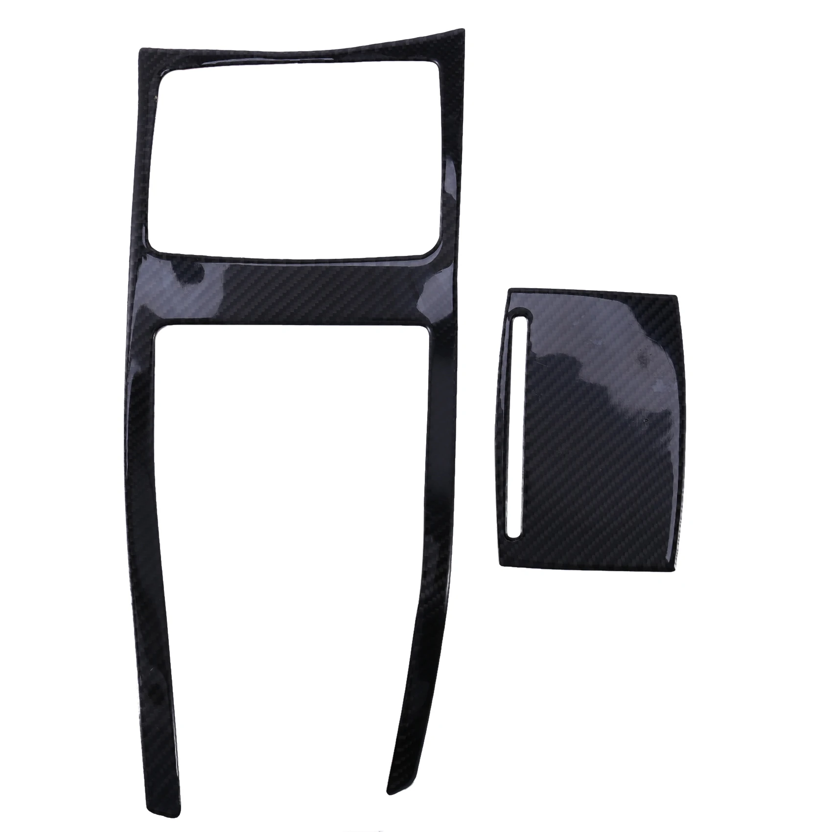 2 шт. Стайлинг из углеродного волокна панель для чашки воды Наклейка отделка Audi A6