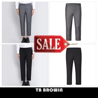 tb browin thom mens suit pants classic stripe formal casual nine point korean style brand slim business trousers iron free tide