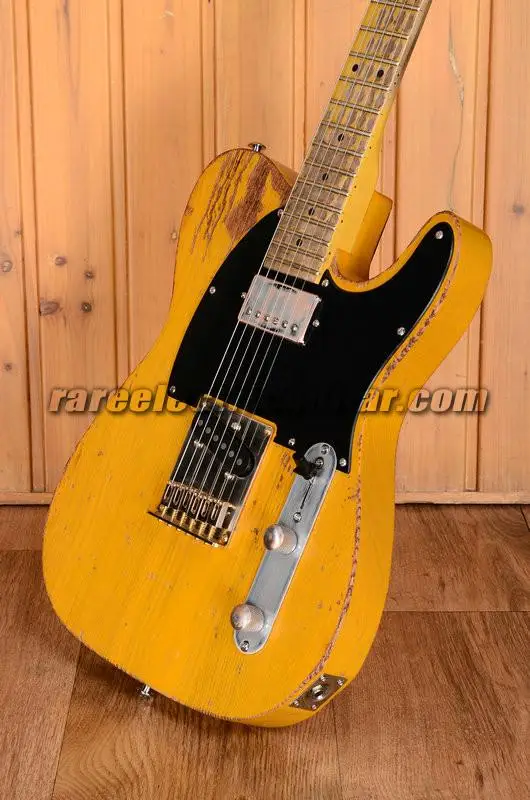 

Rolling Stones Keith Richards Micawber Cream Relic Electric Guitar Ash Body, Vintage Tuners, Gold Bridge, Humbucker Pickup