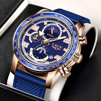 2022 LIGE New Mens Watches Top Luxury Brand Men Unique Sport Watch Men Quartz Date Clock Waterproof Wristwatch Relogio Masculino-36852