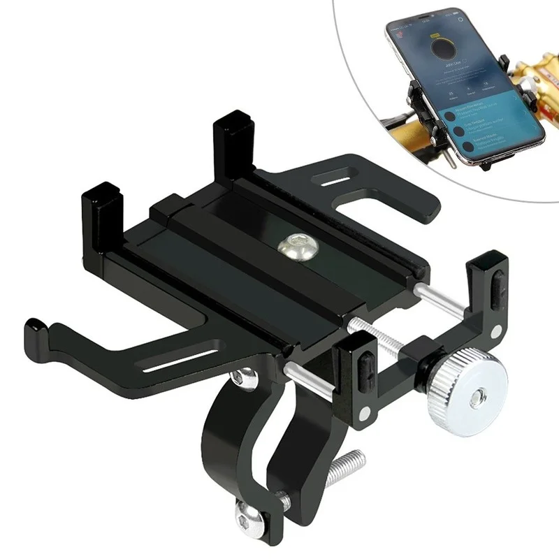 

Велосипедный держатель для телефона из алюминиевого сплава, регулируемая подставка для телефона, велосипедные аксессуары для сотового тел...