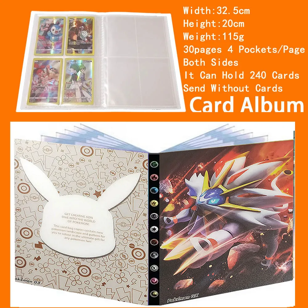 Альбом для покемона с 4 карманами 240 карт |