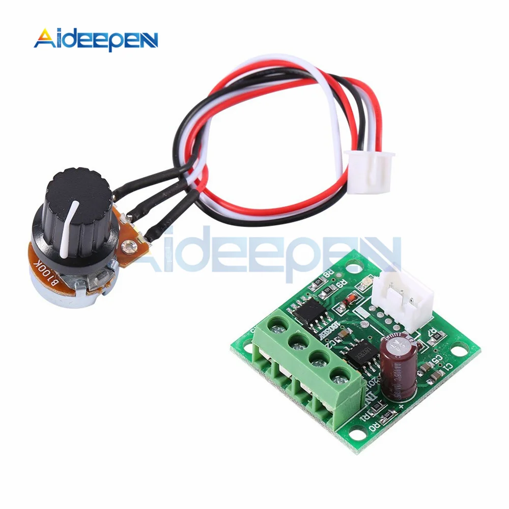 

Aideepen ШИМ контроллер скорости двигателя DC 2A