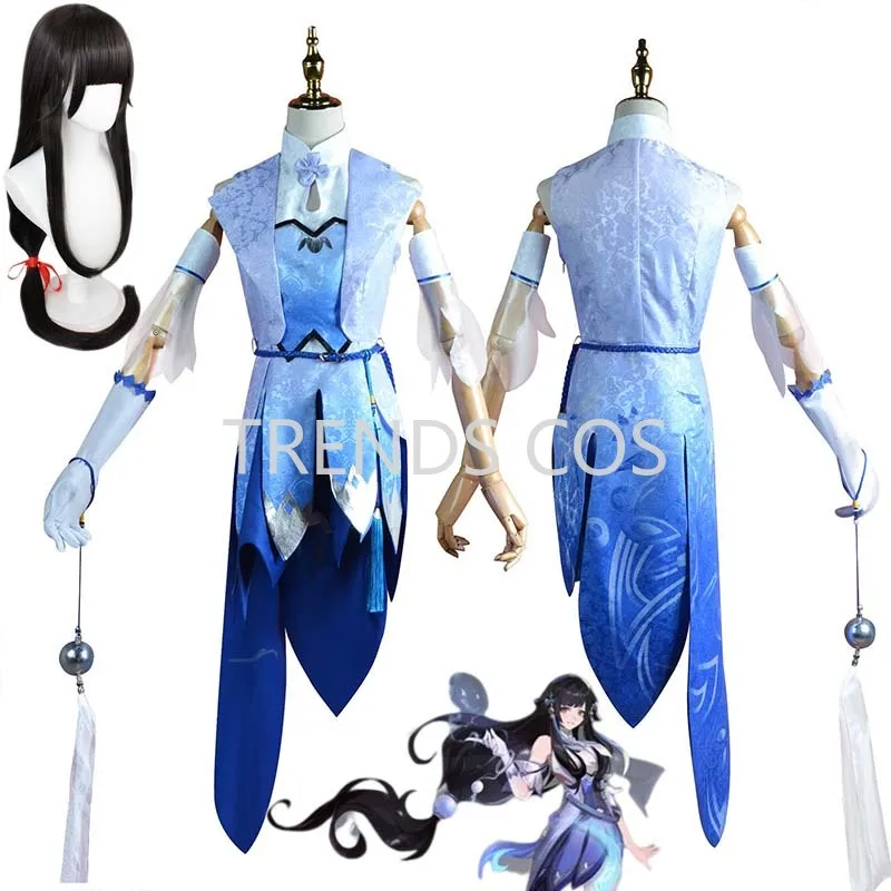 

Game King of Glory Xi Shi Cosplay Costume Dress Leggings Gloves Headband Wig Daily Carnival Party Xishi Outfits Cosplay Anime