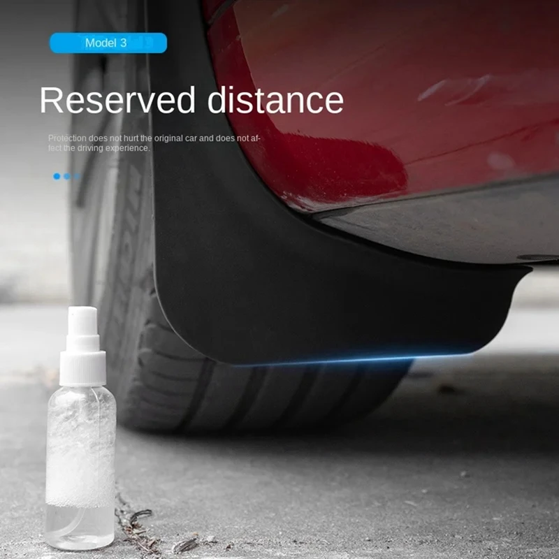 Брызговики для Tesla Model 3 Highland 2024 брызговики из ТПЭ защита от снега песка аксессуары