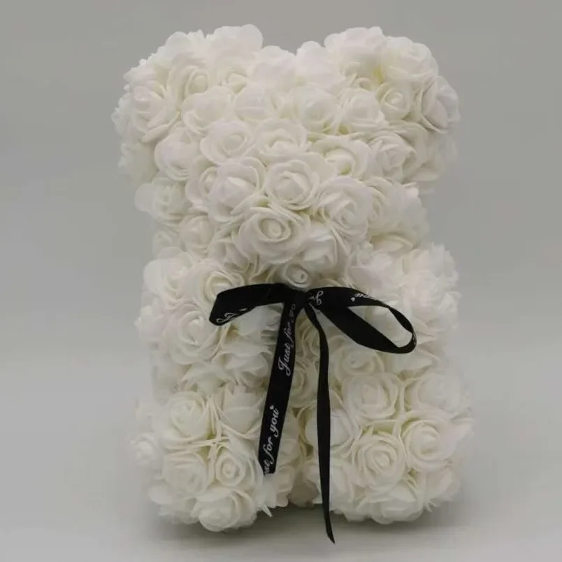 

Романтический Подарок На День Святого Валентина: Розовый Медведь С Вечной Цветочной Композицией, Светодиодной Подсветкой