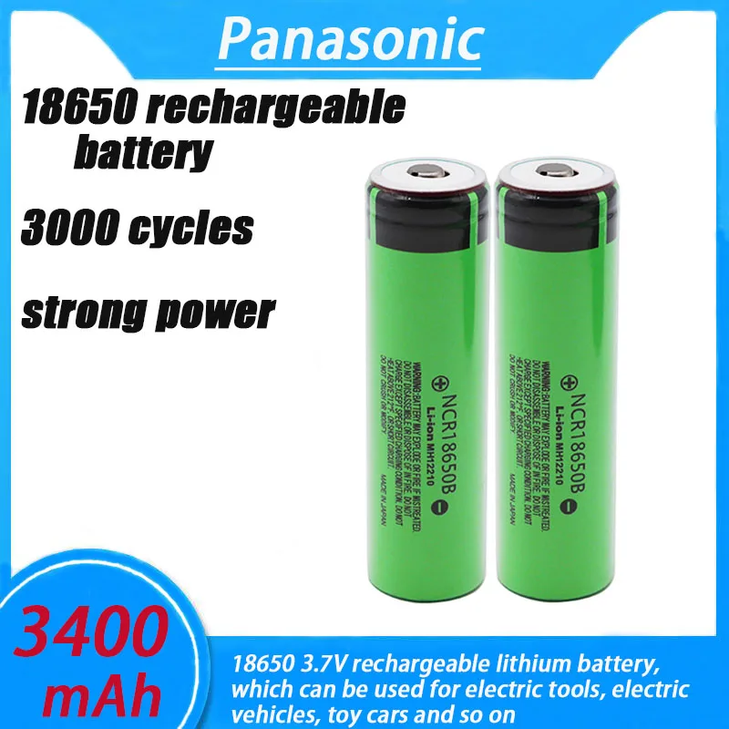 Оригинальный литиевый аккумулятор Panasonic NCR18650B 3 7 в 3400 мАч 18650 для фонариков |