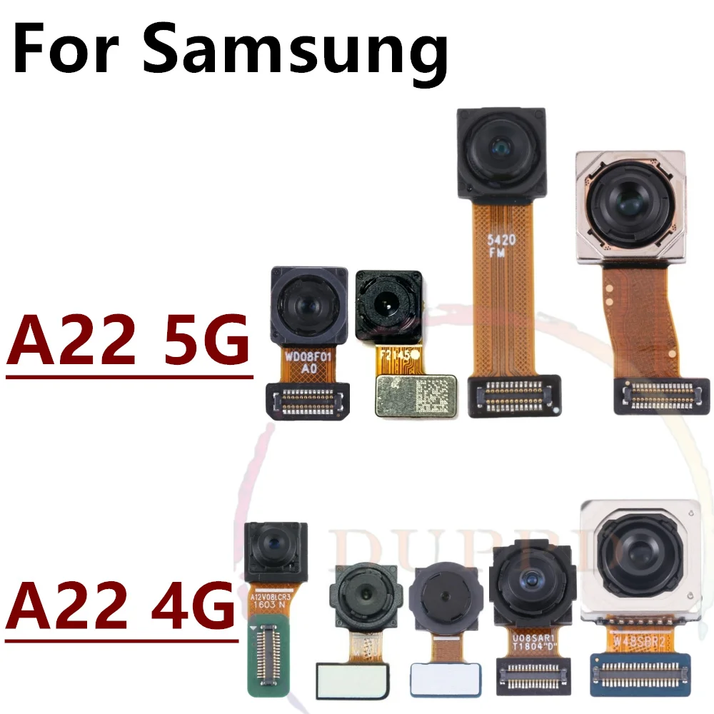 Задняя фронтальная камера для Samsung Galaxy A22 4G фотокамера селфи задняя модуль Гибкая