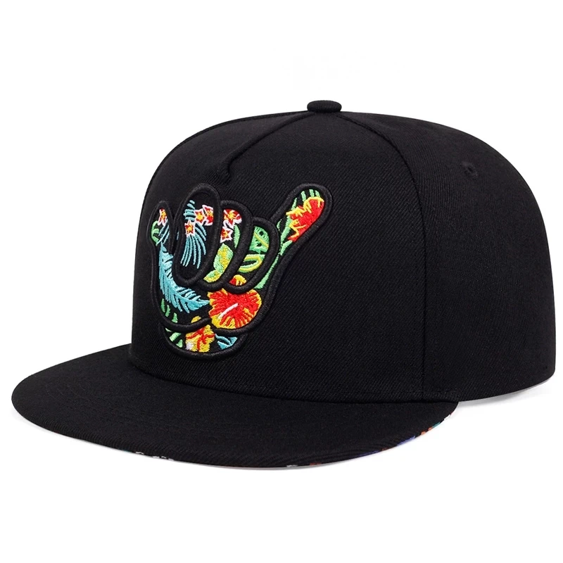 

Fashion Hip Hop Baseball Cap Men And Women Personalities Finger Embroidery Truck Driver Hat Pure Cotton Outdoor Sun Visor