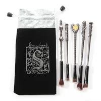 5 Style Slytherin Scepter Magic Wand Design Metal Makeup Brush Set Eyeshadow Brush Makeup Tool
