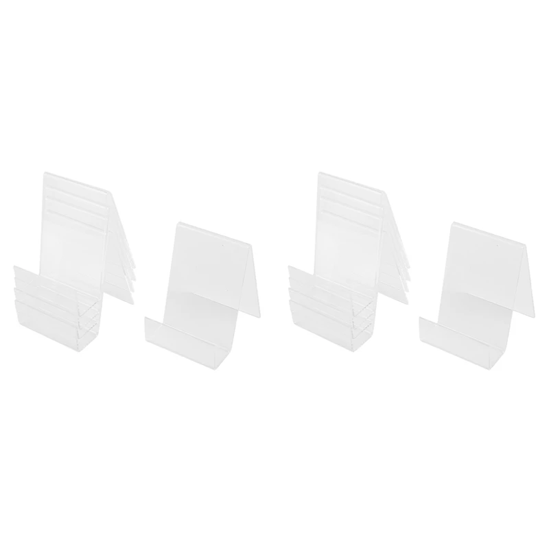 

10X Acrylic Book Stand With Ledge,Transparent Acrylic Display Easel, Clear Tablet Holder For Books,Notebooks,Artworks,CD