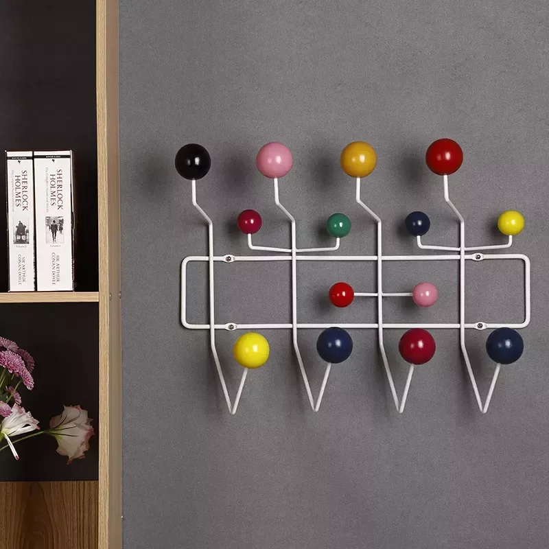 

Hange Rack Furniture Coat hanger Ball Rack Milti-purpose Hook For Wall Ornaments For Kid Gift Metal Bag Decor Coat Racks
