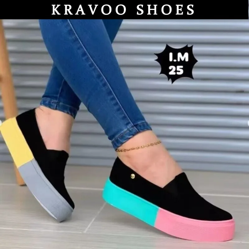 

Кроссовки женские на платформе, без шнуровки, разные цвета