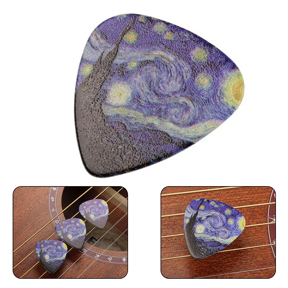 

3pcs Guitar Picks For Acoustic Electric Guitar Ukulee Bass 0.46/0.71/0.96mm 1 Of Each Type Celluloid Pick Guitars Parts